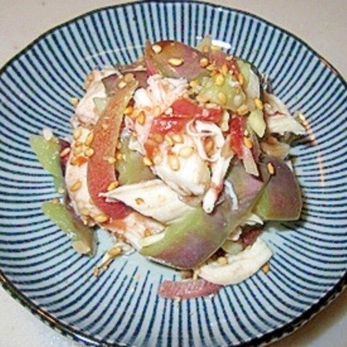 レンジで作る ささみと茄子の梅和え レシピ 作り方 By Dekotan1 楽天レシピ レンジで作る ささみと茄子の梅和え レシピ 作り方 By Dekotan1 楽天レシピ